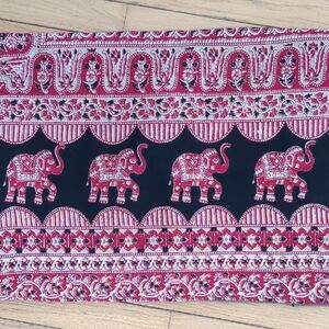 Elephant Table Runner or Pillow Sham